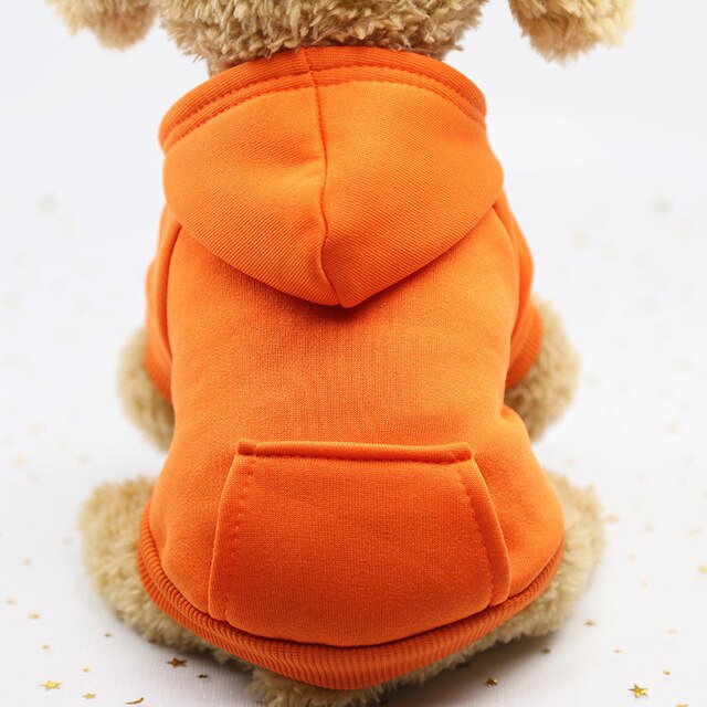 Cozy Solid Dog Hoodies For Stylish Pet