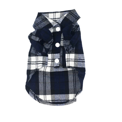 British Style Plaid Dog Shirt