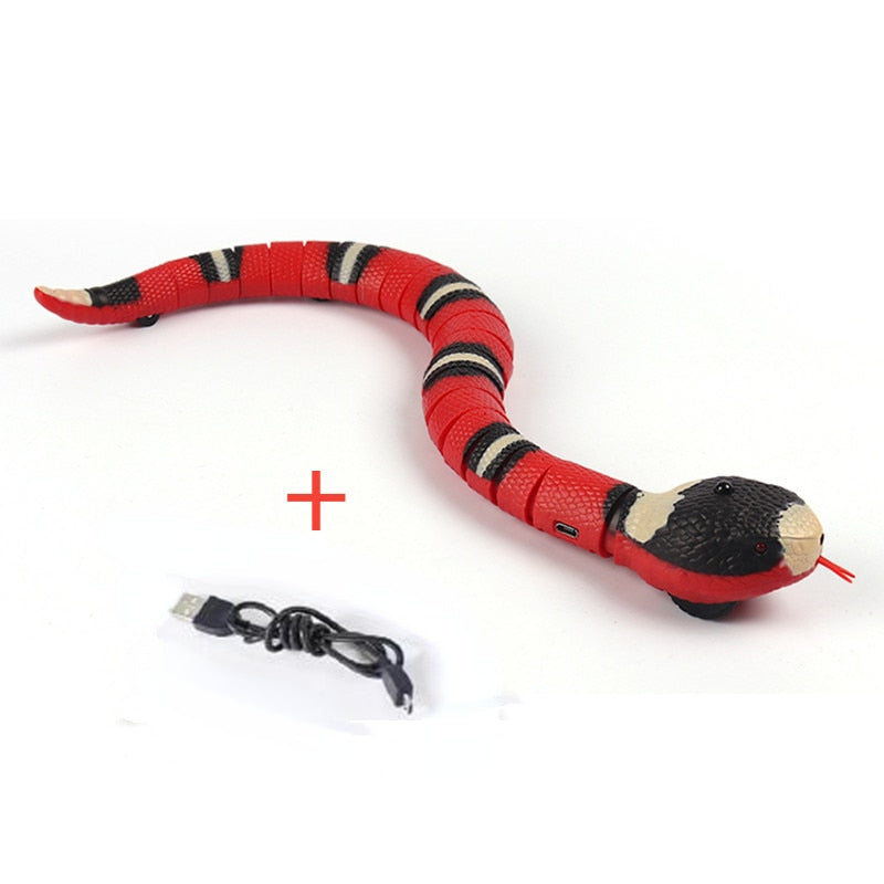 Engage Your Feline Friend with Smart Sensing Snake Interactive Cat Toy