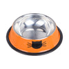 Colorful Stainless Steel Dog Cat Bowl