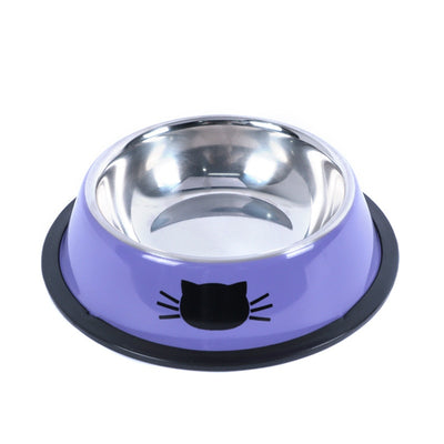 Colorful Stainless Steel Dog Cat Bowl