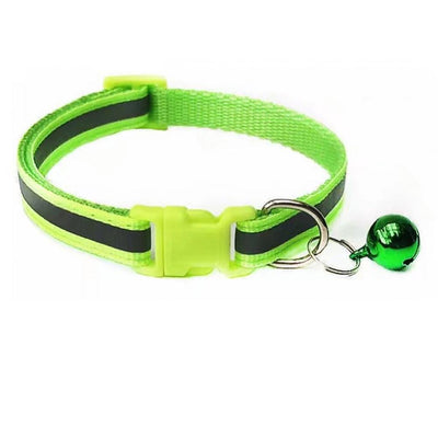 Reflective Breakaway Cat Collar with Bell