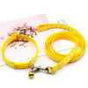 Cute Paw Print Pet Traction Rope and Collar Set