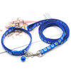 Cute Paw Print Pet Traction Rope and Collar Set